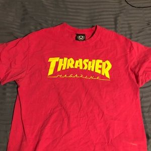 Pink/Yellow Thrasher Tee